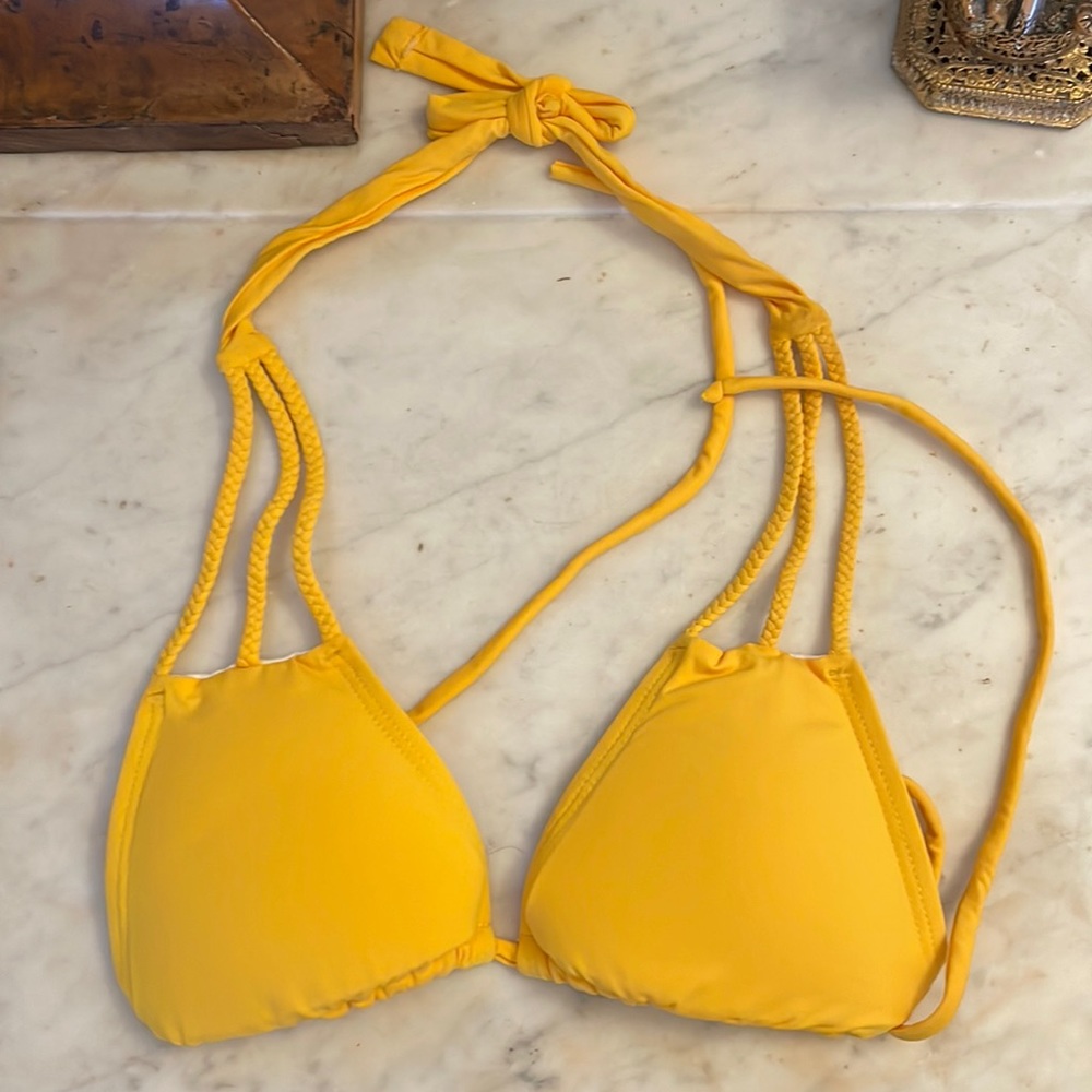 Yellow San Lorenzo bikini top